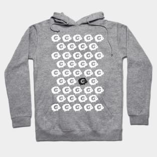 Black Sheep Pattern Hoodie